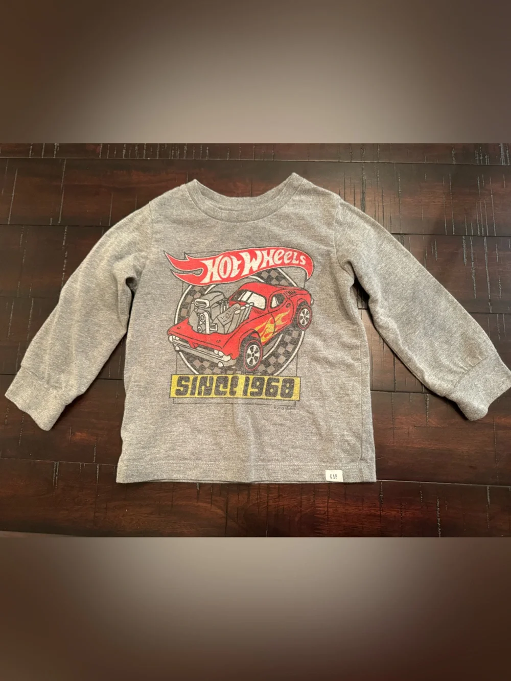 Hot Wheels Gray Kids Graphic Longsleeve - 3T